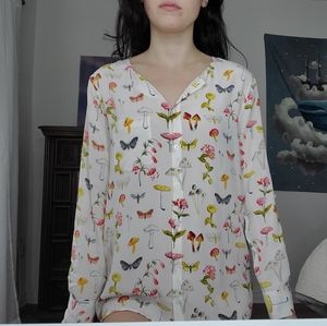 Funky button up blouse